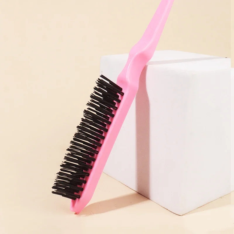 Hair Teasing Brush Back Combing Brush Rat Tail Teasing Hair Brush for Back Combing Styling Tool Special for Real Hair Wigs