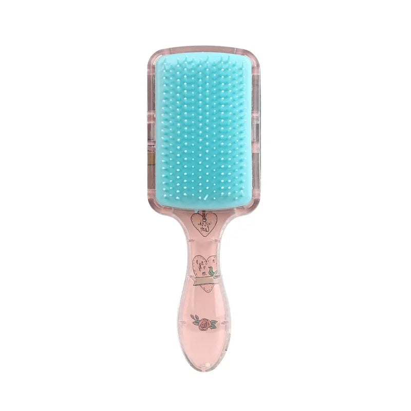 Cartoon Style Hair Brush Both Dry and Wet Massage Exfoliating Hair Brush Suitable Both Men and Women,Special for Real Hair Wigs