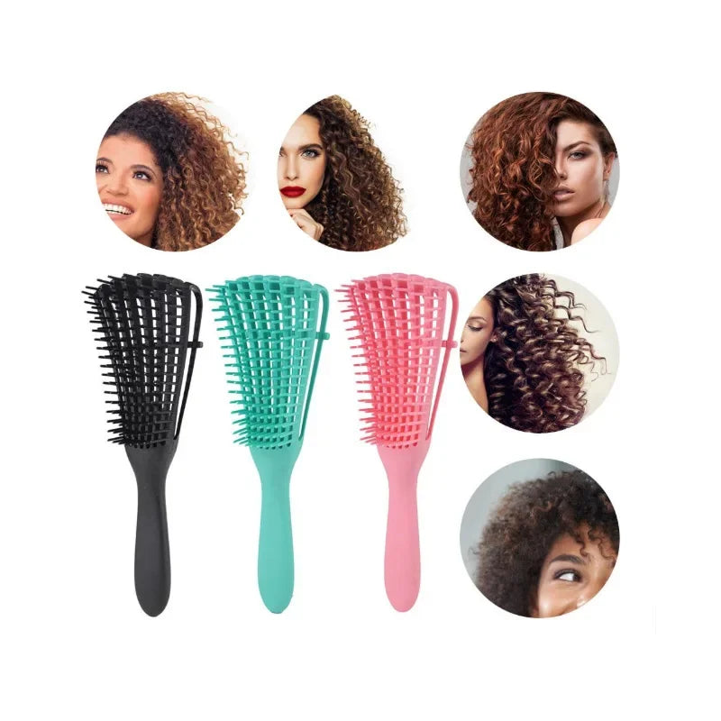 Comb for exfoliating scalp massage female exfoliating styling curly hair hair salon care tools，Special for real hair wigs