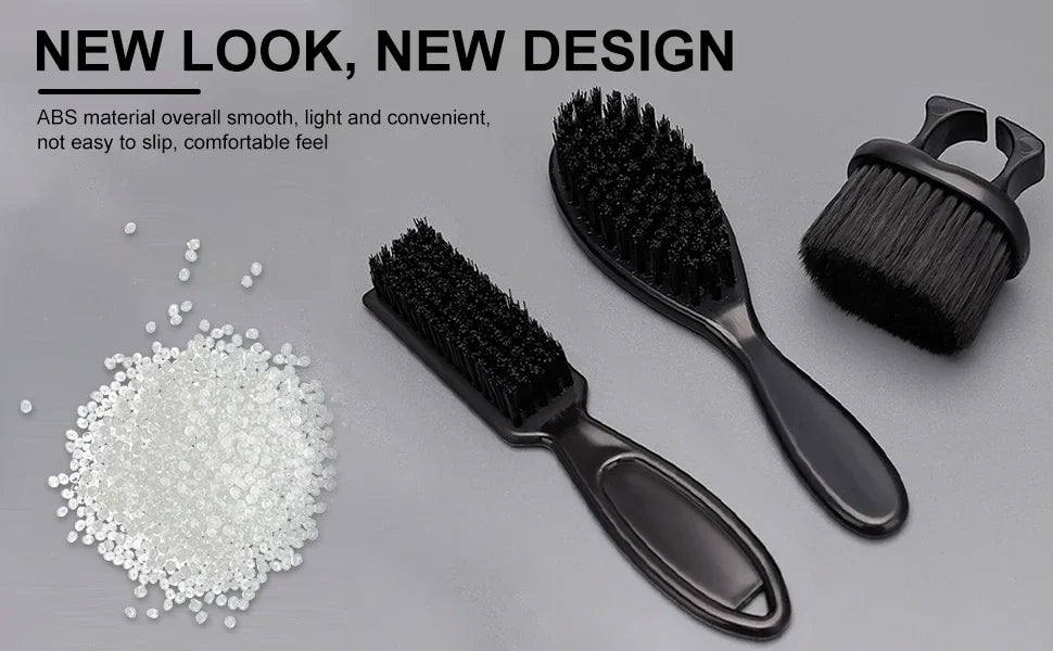 Hairdressing Brush Set Hairdressing Cleaning Brush Neck Dust Removal Brush Professional Styling Tool，Special for Real Hair Wigs