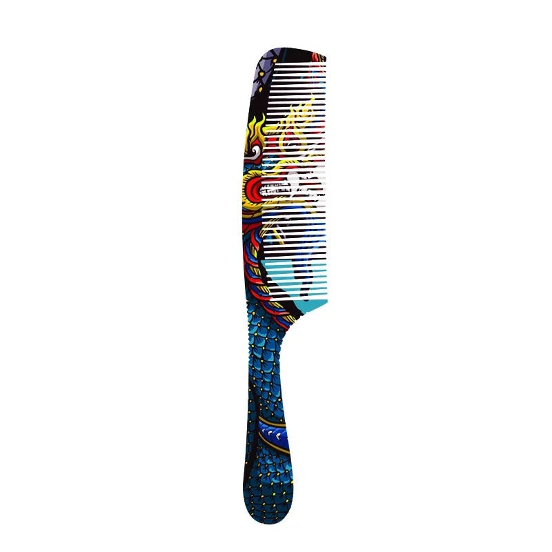 Chinese Dragon Personality Hair Cutting Comb Salon Hair Stylist Professional Male Pointed Tail Comb Special for Real Hair Wigs