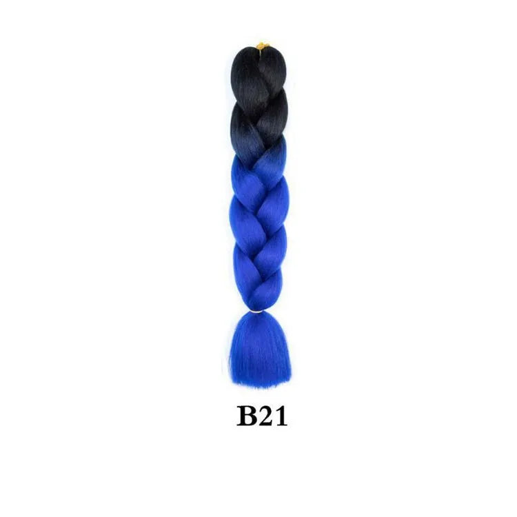 Synthetic Ombre Jumbo Braiding Hair 24 Inch