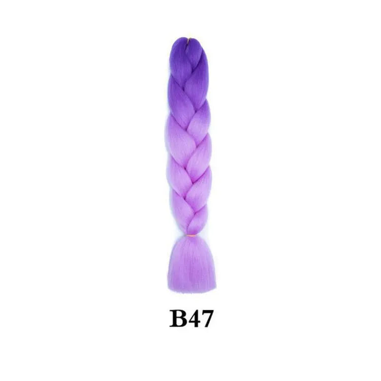 Synthetic Ombre Jumbo Braiding Hair 24 Inch
