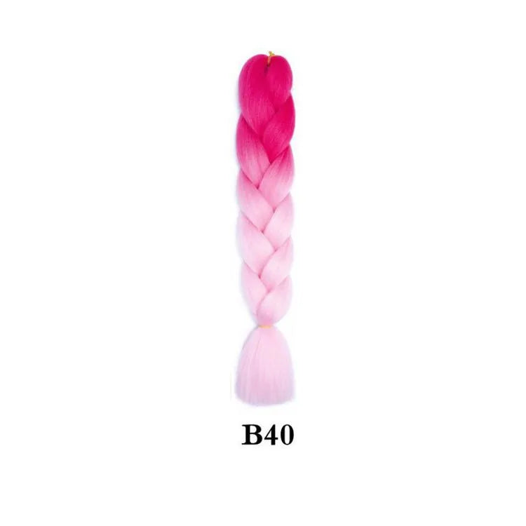 Synthetic Ombre Jumbo Braiding Hair 24 Inch
