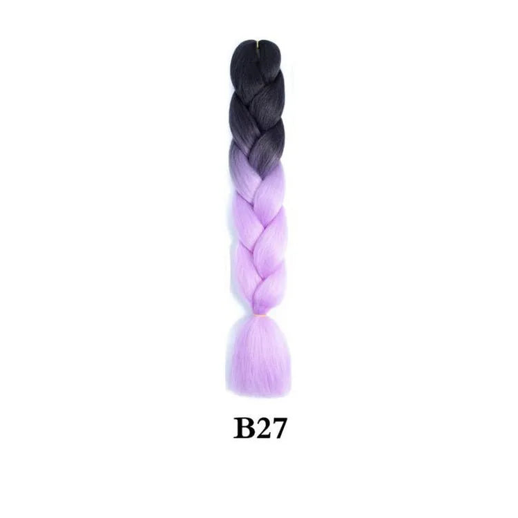 Synthetic Ombre Jumbo Braiding Hair 24 Inch