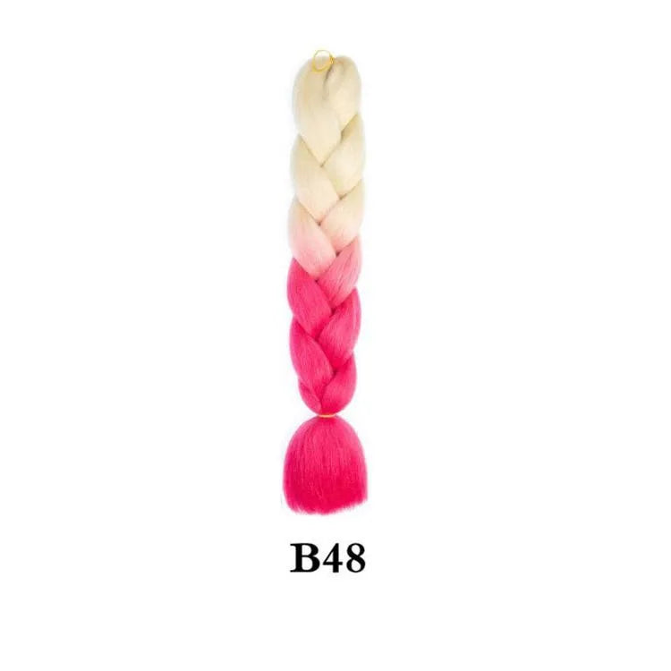 Synthetic Ombre Jumbo Braiding Hair 24 Inch