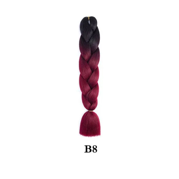 Synthetic Ombre Jumbo Braiding Hair 24 Inch