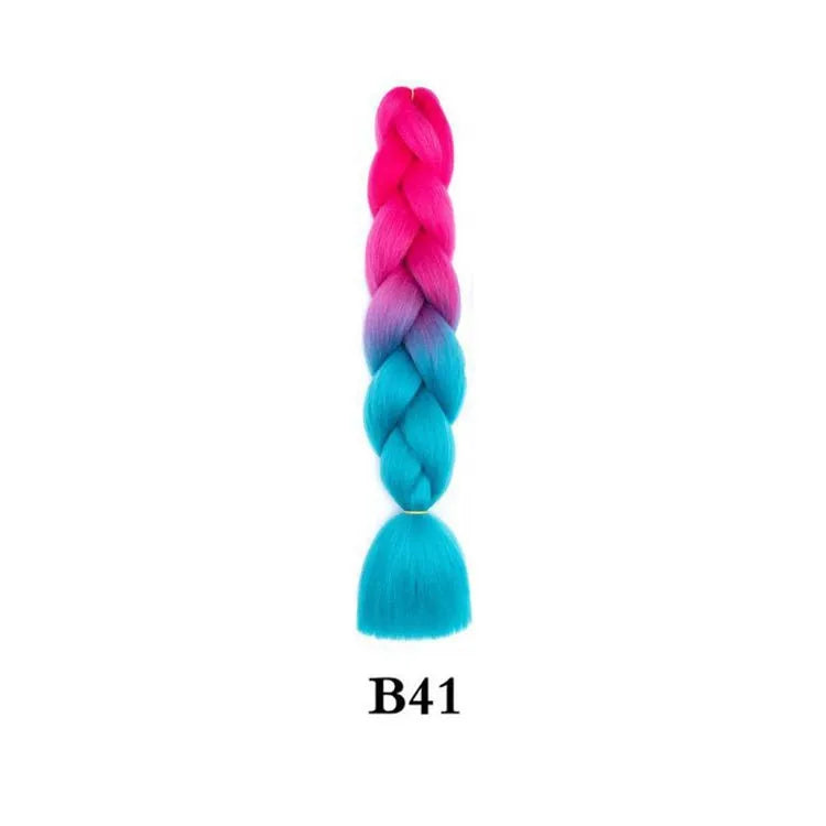 Synthetic Ombre Jumbo Braiding Hair 24 Inch