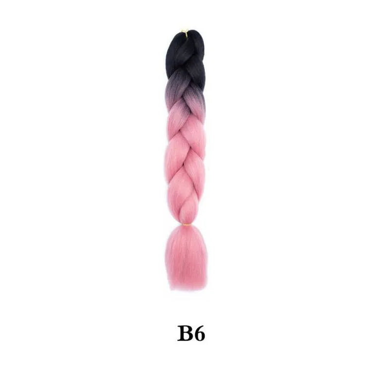 Synthetic Ombre Jumbo Braiding Hair 24 Inch