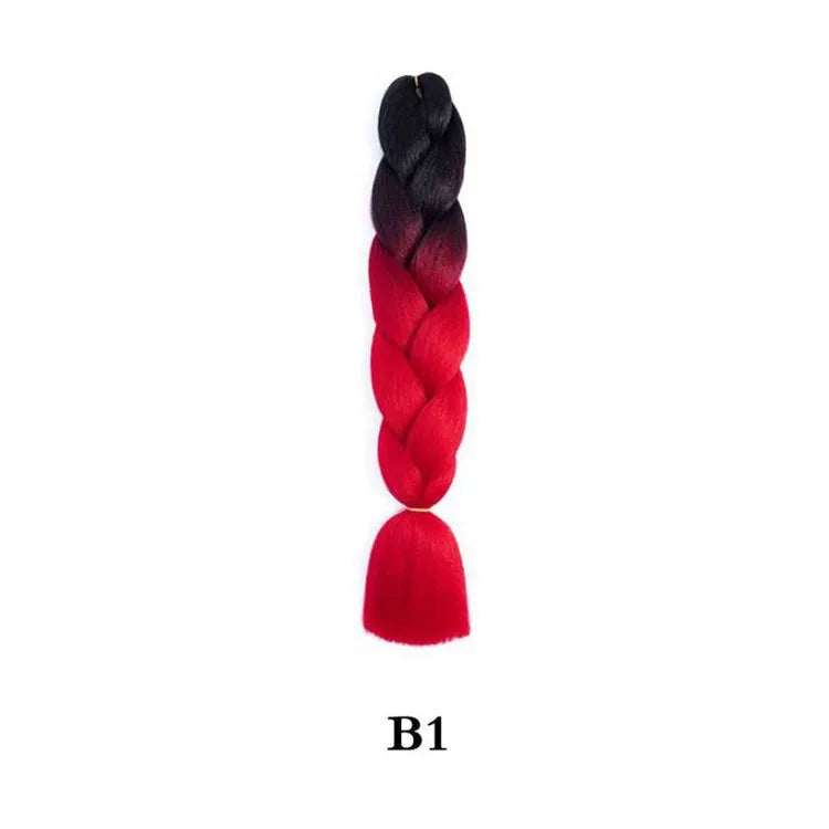 Synthetic Ombre Jumbo Braiding Hair 24 Inch