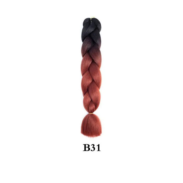 Synthetic Ombre Jumbo Braiding Hair 24 Inch