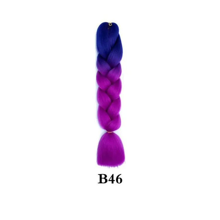 Synthetic Ombre Jumbo Braiding Hair 24 Inch
