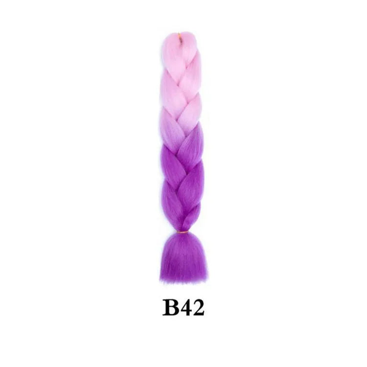 Synthetic Ombre Jumbo Braiding Hair 24 Inch