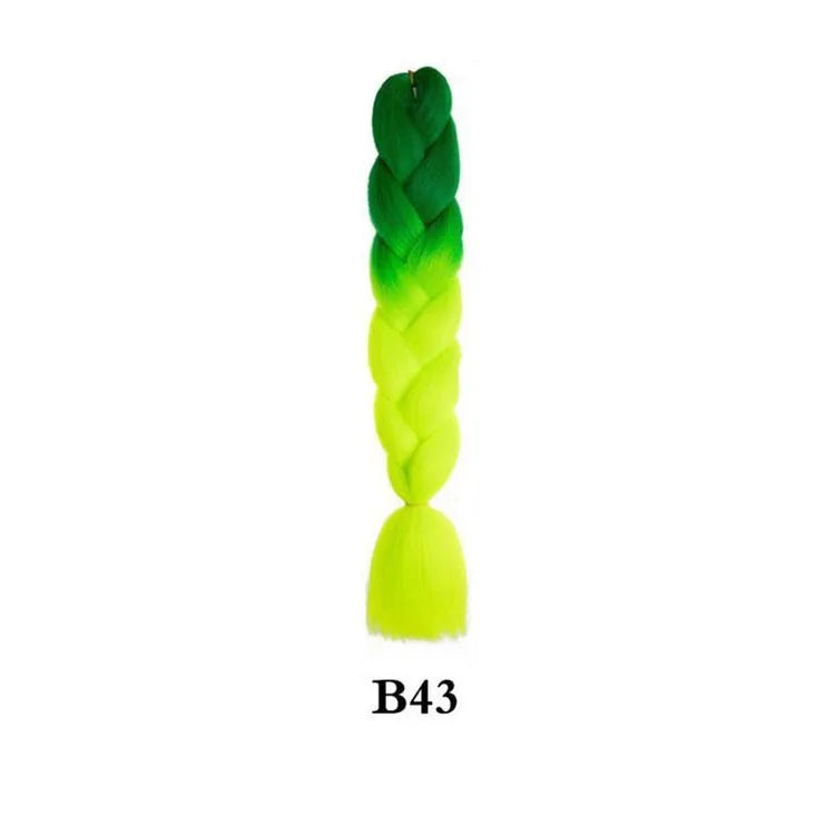 Synthetic Ombre Jumbo Braiding Hair 24 Inch