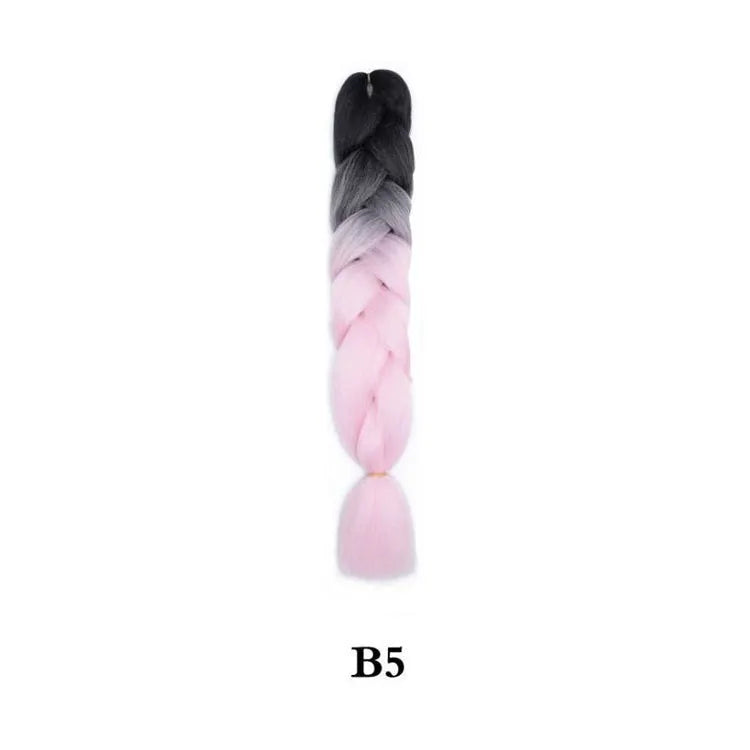 Synthetic Ombre Jumbo Braiding Hair 24 Inch