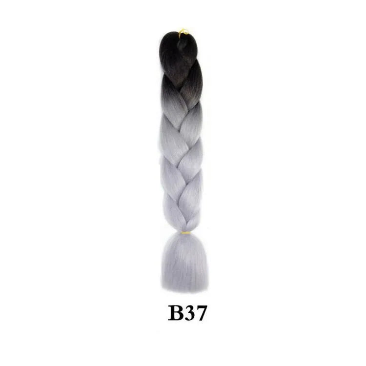 Synthetic Ombre Jumbo Braiding Hair 24 Inch