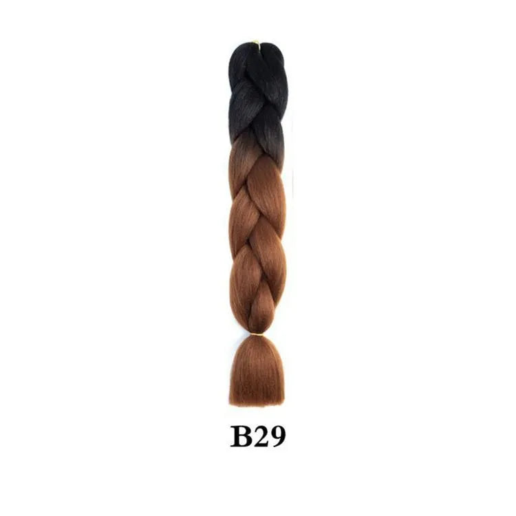 Synthetic Ombre Jumbo Braiding Hair 24 Inch