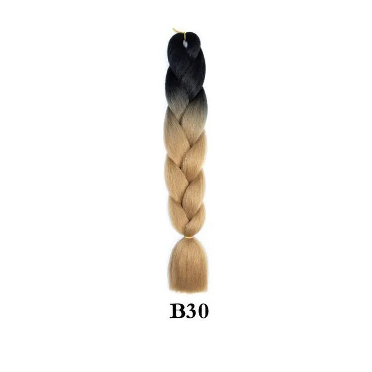 Synthetic Ombre Jumbo Braiding Hair 24 Inch
