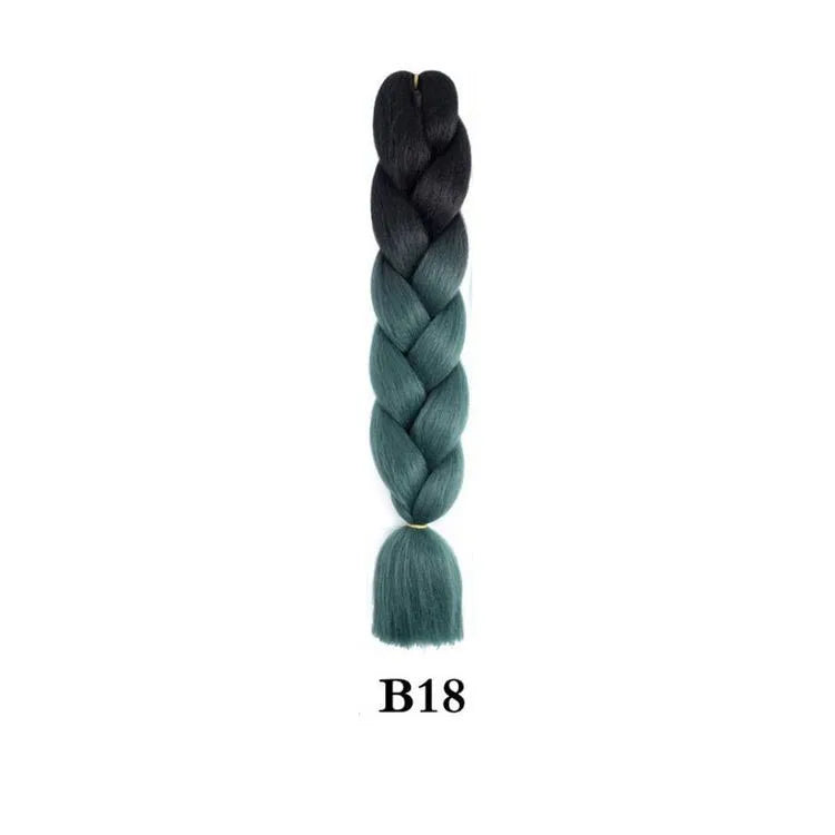 Synthetic Ombre Jumbo Braiding Hair 24 Inch