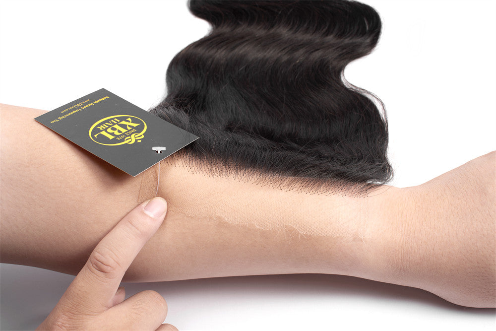 XBL Hair Miss Flawless / Lovely / Pretty Kinky Straight 6x6 HD Closure With 3 Humann Hair Bundles