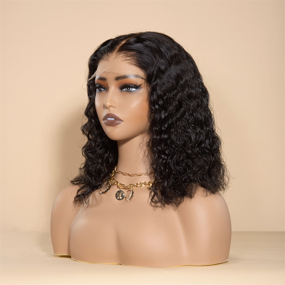 XBL Hair Bob Wig 5x5 HD Lace Water Wave Short Wig Human Hair 10 Inch 12 Inch 14 Inch Bob Wig