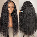XBL Hair Curly Wig 4x4/5x5/6x6 HD Bleached Knots Lace Closure Wig Deep Curly Lace Closure Wig