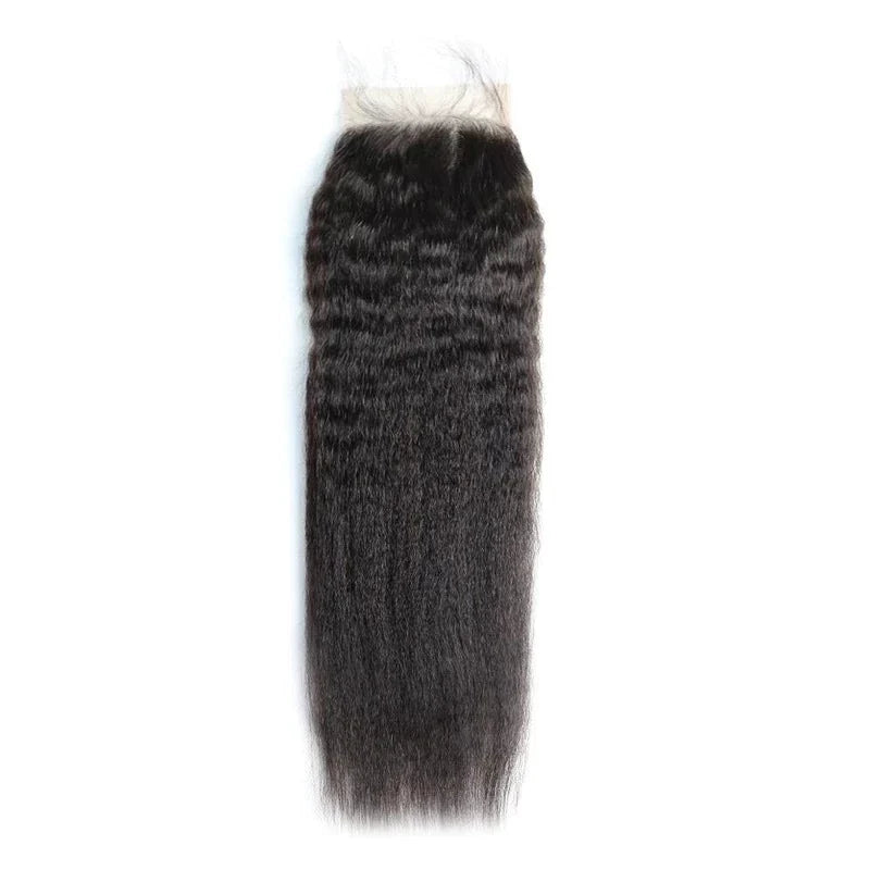 XBL Hair Miss Flawless / Lovely / Pretty Kinky Straight Human Hair Bundles with 5x5 Closure