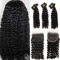 XBL HairMiss Flawless / Lovely / Pretty Soft And Full Deep Wave Hair 3 Bundles with 5x5 Lace Closure